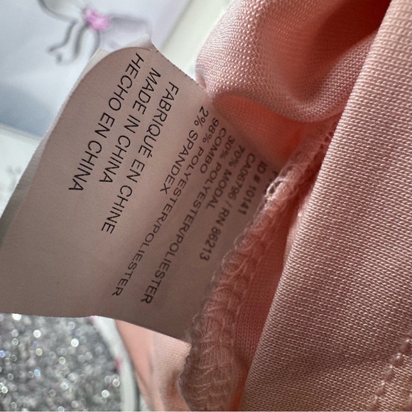 Tristan tank top light pink peach open front with gold hardware rings cute soft - Picture 8 of 8